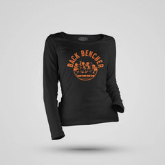 Back Bencher Women's Long Sleeve T-Shirt in Black Color