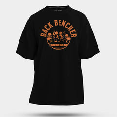 Back Bencher Men/Unisex Oversized T-Shirt in Black Color