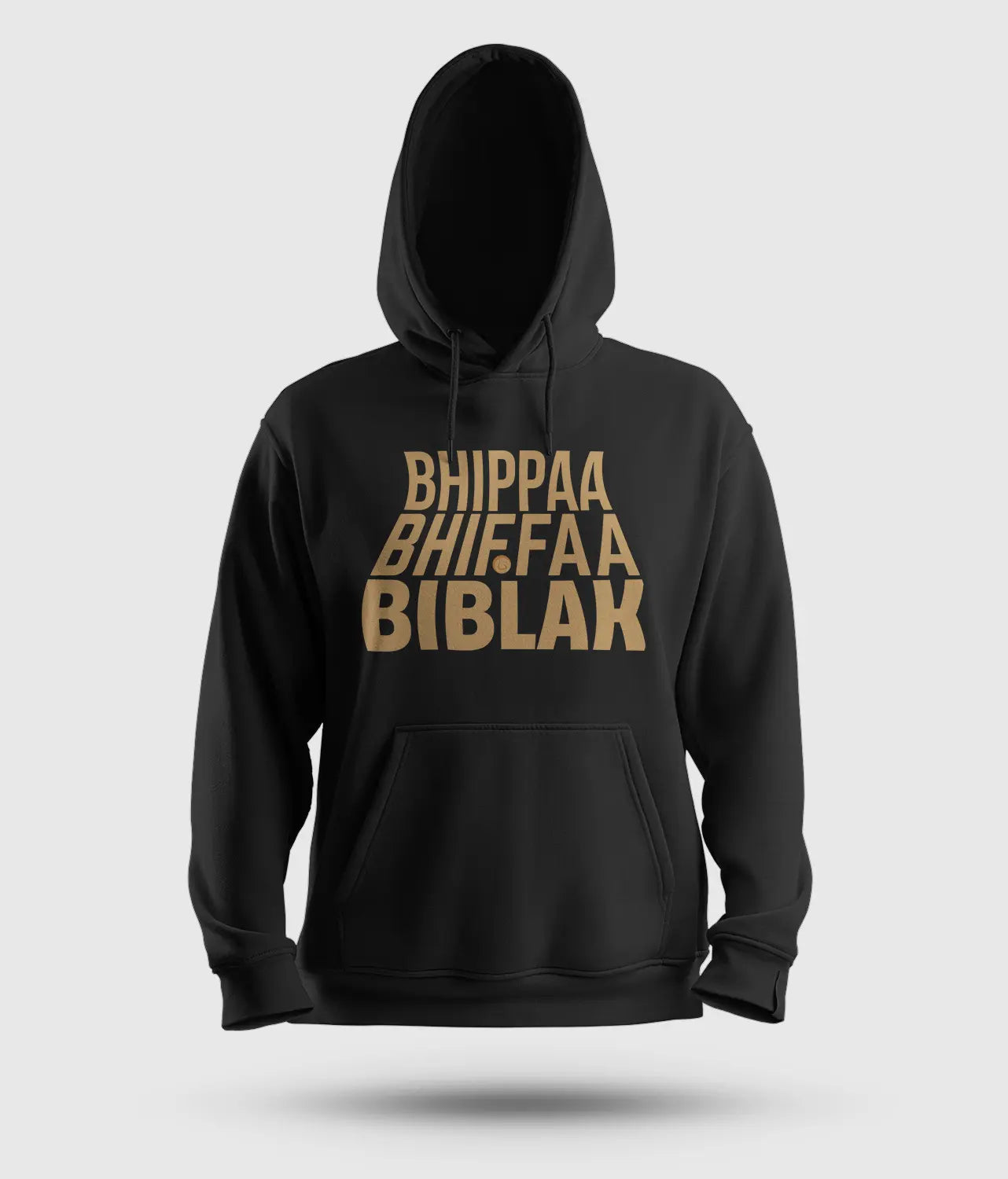 Bhippa Bhiffa Biblak Men/Unisex Hoodie in Black Color