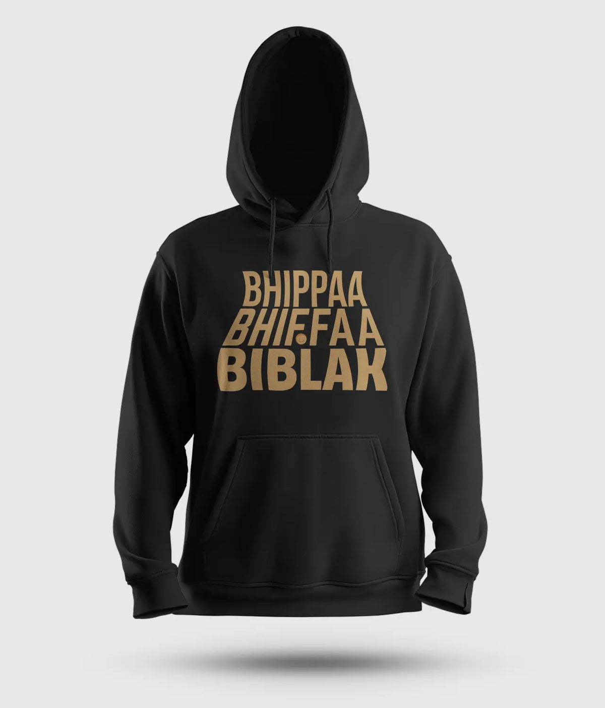 Bhippa Bhiffa Biblak Men/Unisex Hoodie in Black Color