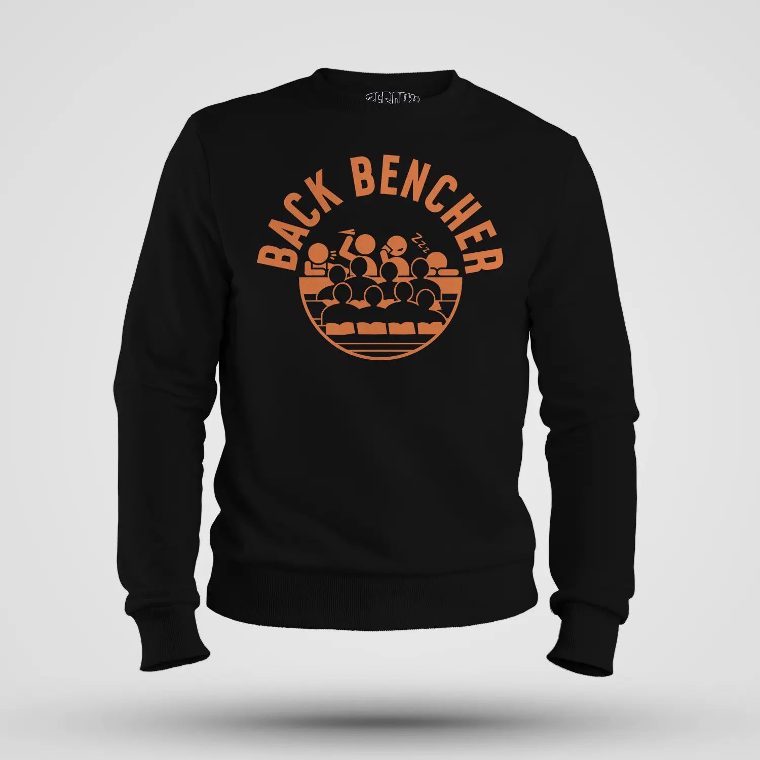 Back Bencher Men/Unisex Sweatshirt in Black Color