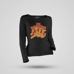 Ade Apprecentingala Women's Long Sleeve T-Shirt in Black Color
