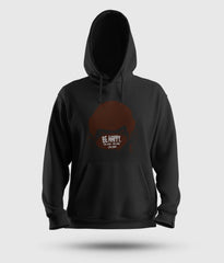 Be Happy Cool Down Cool Down Cool Down Men/Unisex Hoodie in Black Color