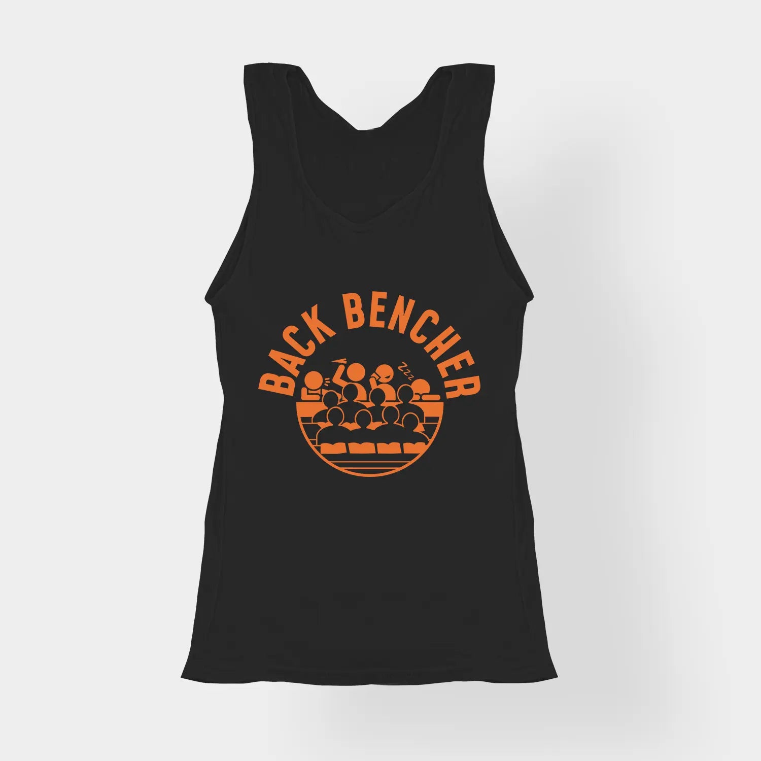 Back Bencher Women's Tank Top in Black Color