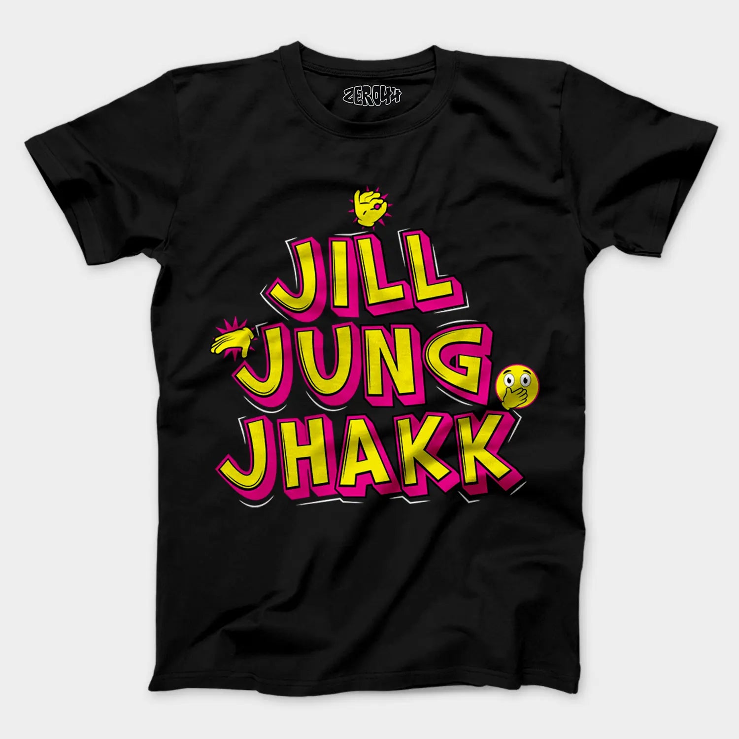Jill Jung Jhakk Men/Unisex T-Shirt in Black Color