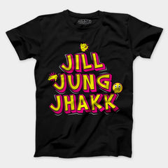 Jill Jung Jhakk Men/Unisex T-Shirt in Black Color