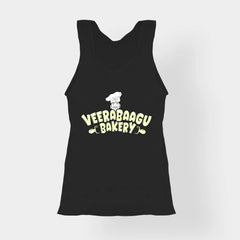 Veerabaagu Bakery Women's Tank Top in Black Color