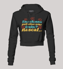 Ena Chinna Pulla Thanama Iruku Rascal Women's Crop Hoodies in Black Color