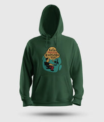 Vela Soliye Kolrangaiya Men/Unisex Hoodie in Bottle Green Color