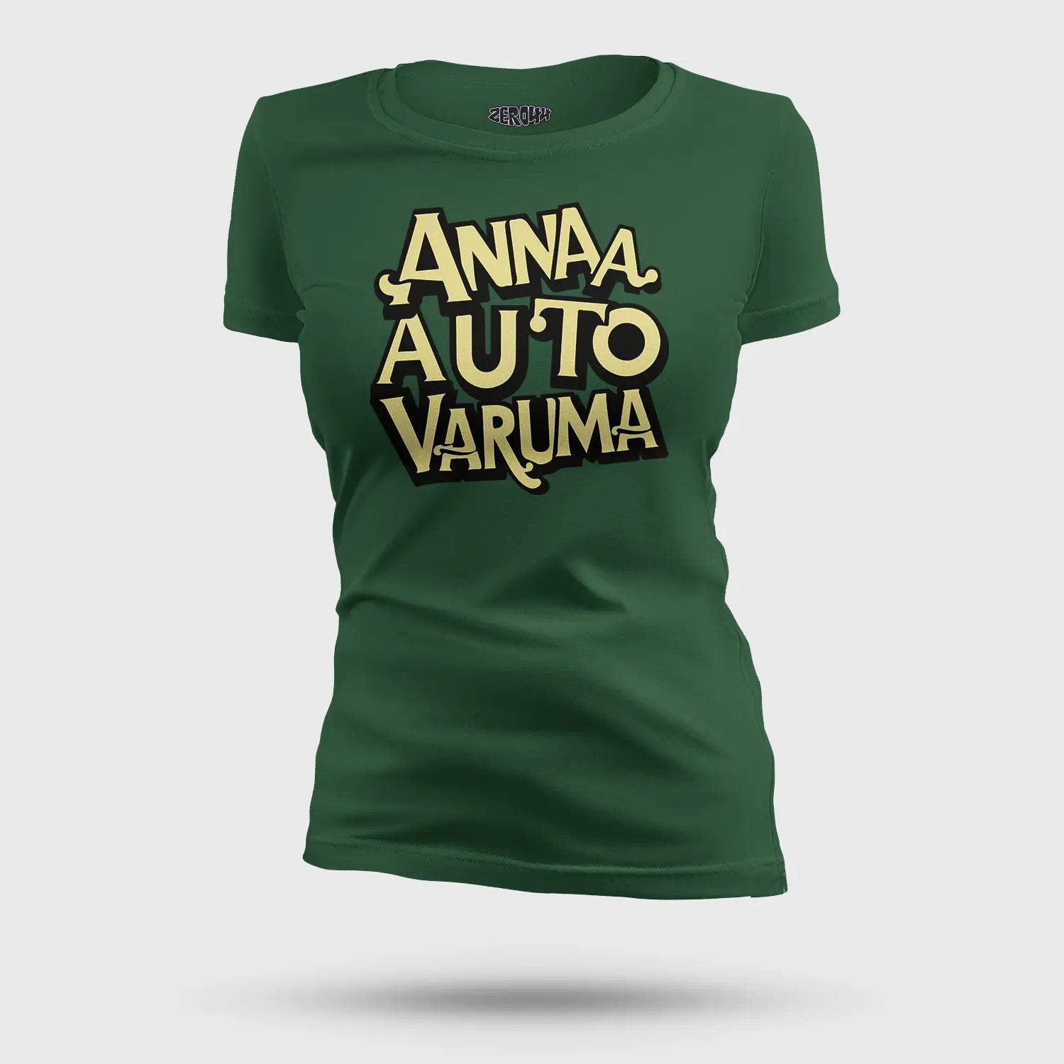 Anna Auto Varuma Women's T-Shirt in Bottle Green Color
