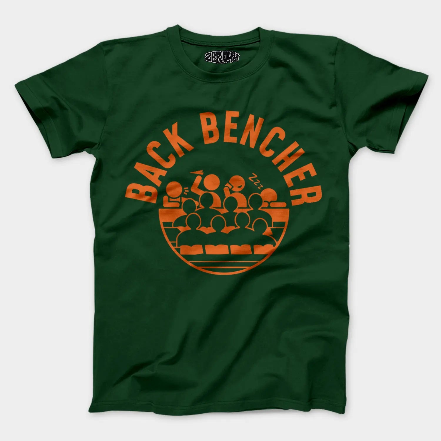 Back Bencher Men/Unisex T-Shirt in Bottle Green Color
