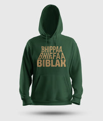 Bhippa Bhiffa Biblak Men/Unisex Hoodie in Bottle Green Color