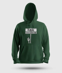 Dubai Kuruku Sandhu Men/Unisex Hoodie in Bottle Green Color