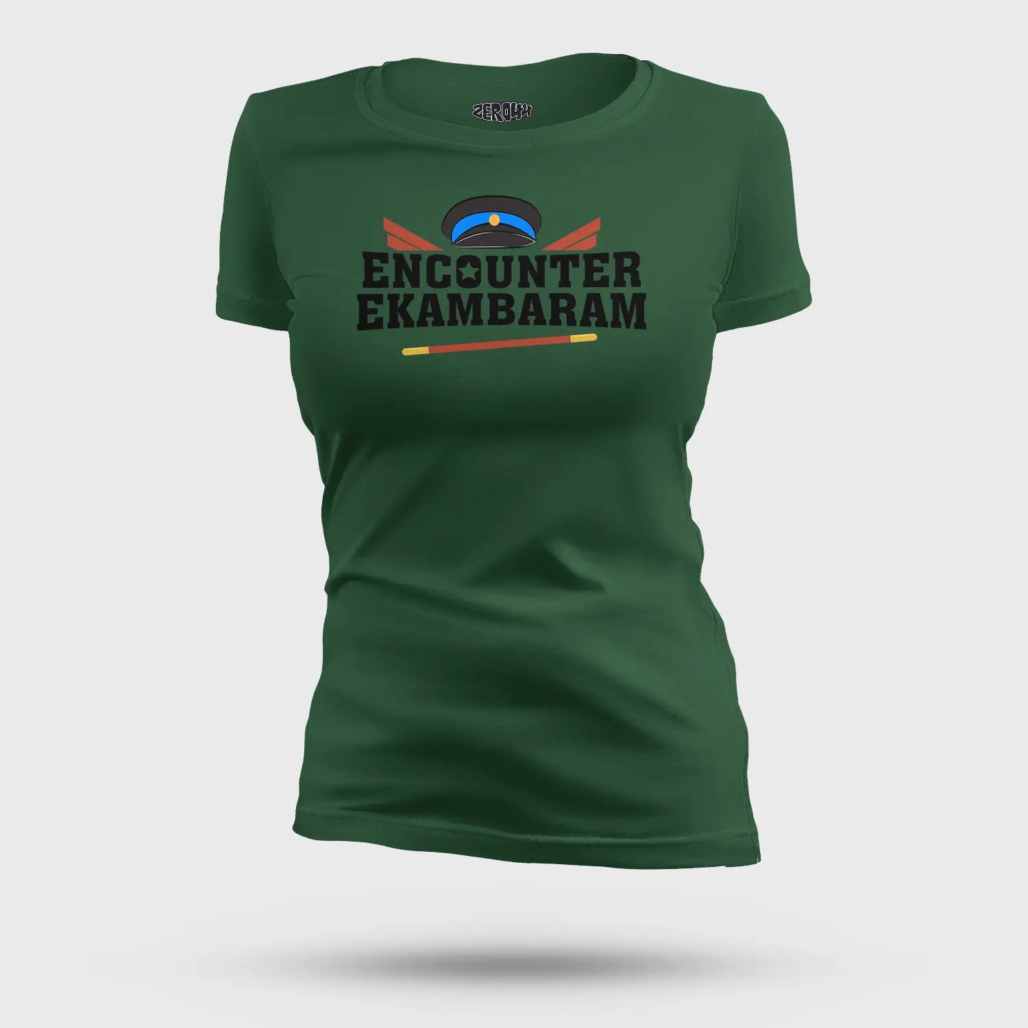 Encounter Ekambaram Women's T-Shirt in Bottle Green Color