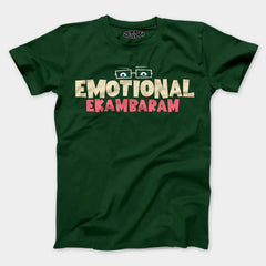 Emotional Ekambaram Men/Unisex T-Shirt in Bottle Green Color