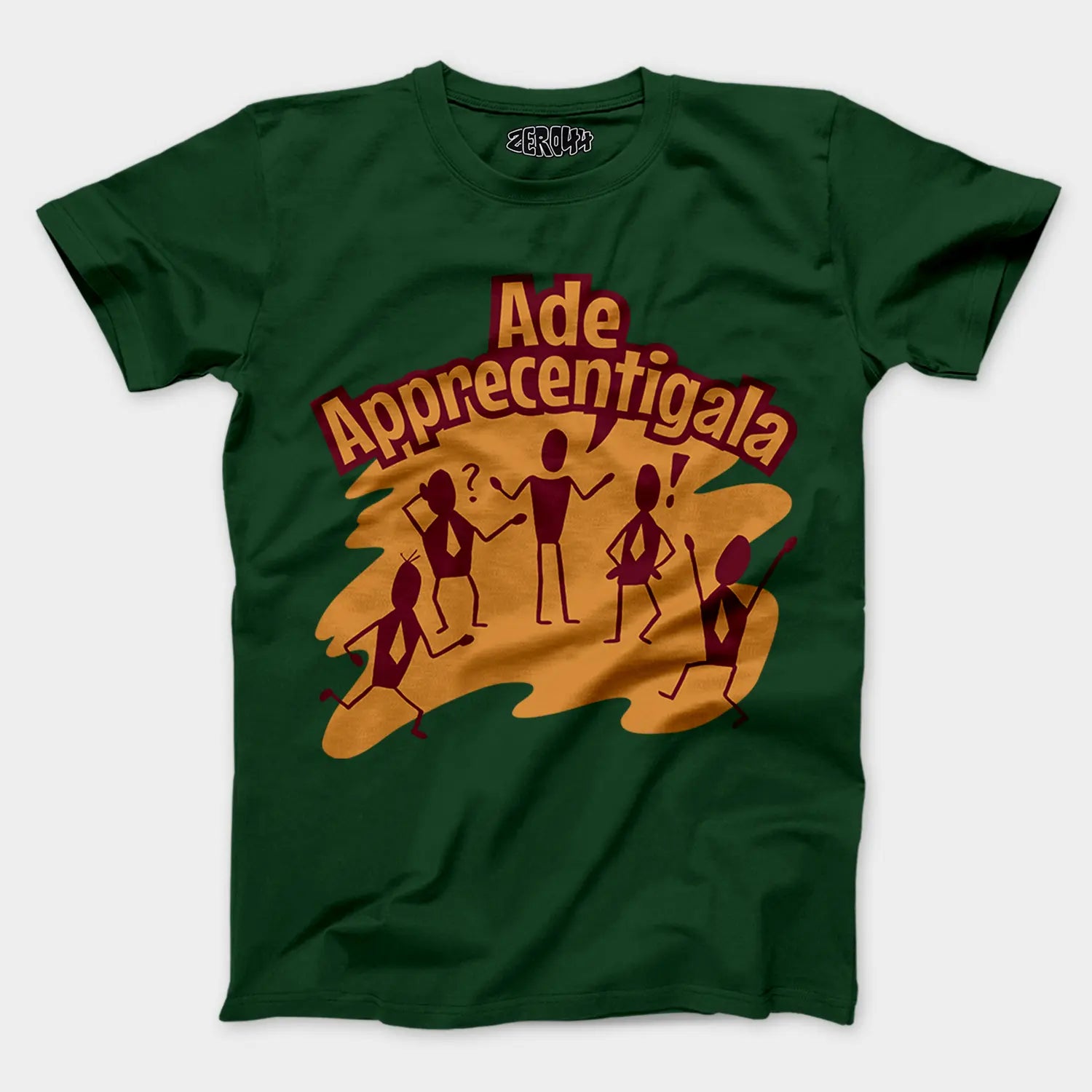 Ade Apprecentingala Men/Unisex T-Shirt in Bottle Green Color