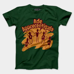 Ade Apprecentingala Men/Unisex T-Shirt in Bottle Green Color