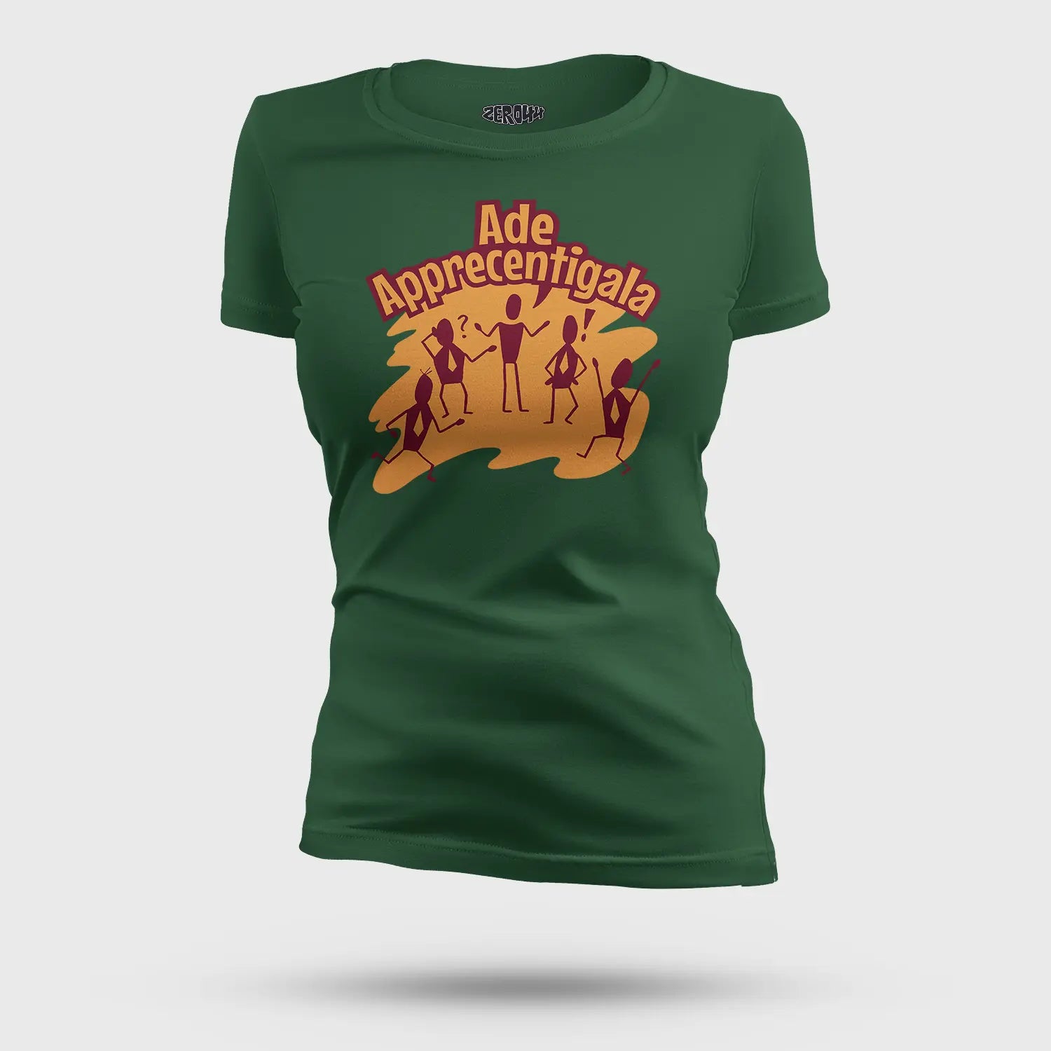 Ade Apprecentingala Women's T-Shirt in Bottle Green Color
