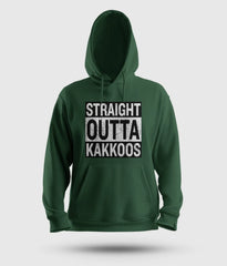 Straight Outta Kakkoos Men/Unisex Hoodie in Bottle Green Color