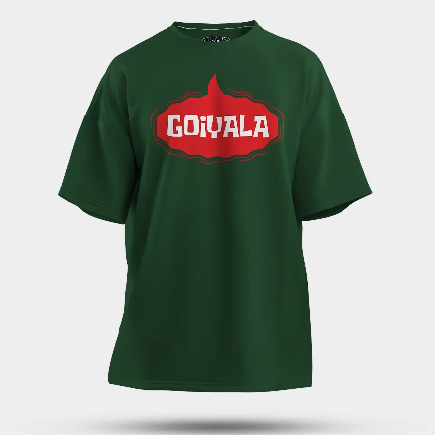 Goiyala Men/Unisex Oversized T-Shirt in Bottle Green Color
