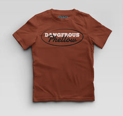 Dangerous Phellow Boys Round Neck T-Shirt in Brick Red Color