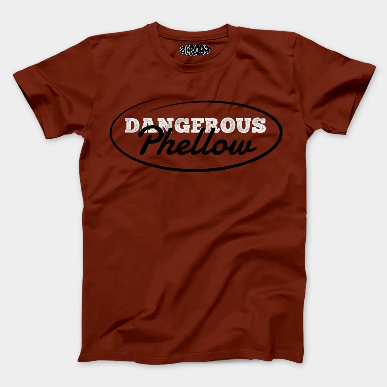 Dangerous Phellow Men/Unisex T-Shirt in Brick Red Color