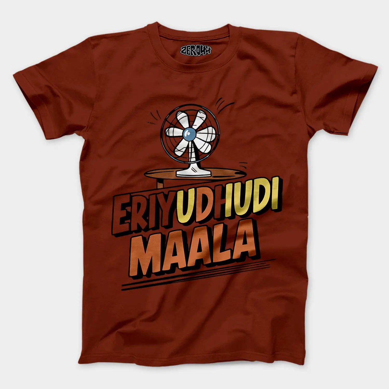 Eriyudhudi Maala Men/Unisex T-Shirt in Brick Red Color
