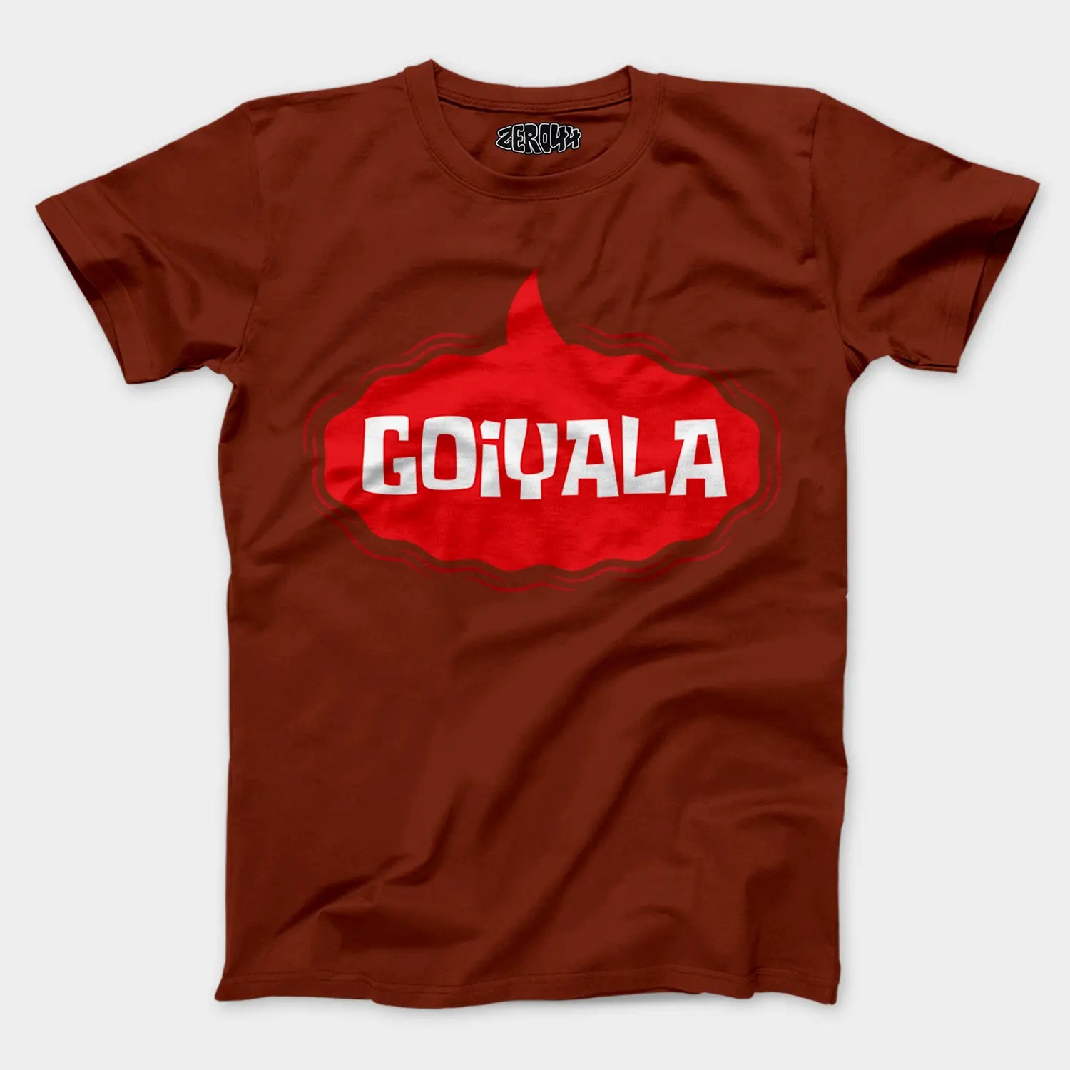 Goiyala Men/Unisex T-Shirt in Brick Red Color