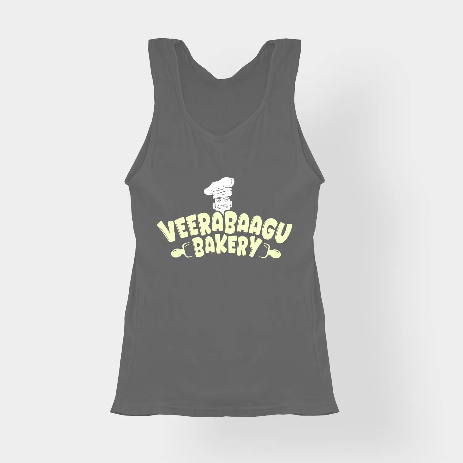 Veerabaagu Bakery Women's Tank Top in Charcoal Melange Color