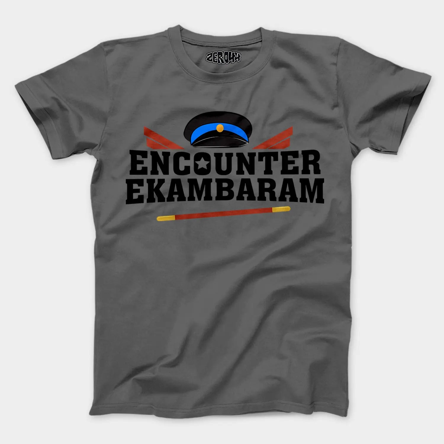 Encounter Ekambaram Men/Unisex T-Shirt in Charcoal Melange Color