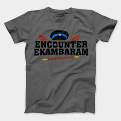 Encounter Ekambaram Men/Unisex T-Shirt in Charcoal Melange Color