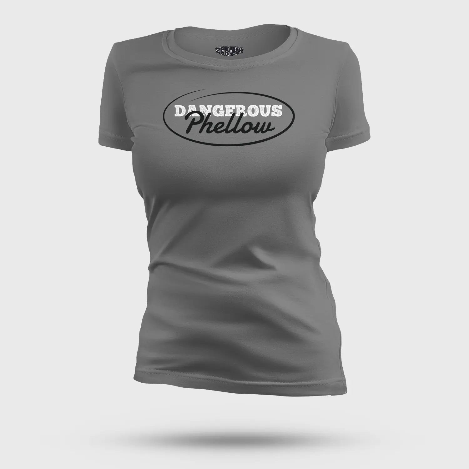 Dangerous Phellow Women's T-Shirt in Charcoal Melange Color