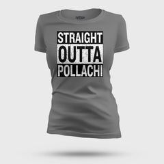 Straight Outta Pollachi Women's T-Shirt in Charcoal Melange Color