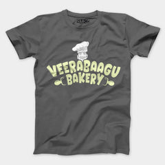 Veerabaagu Bakery Men/Unisex T-Shirt in Charcoal Melange Color