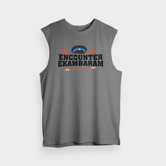 Encounter Ekambaram Men/Unisex Tank Top in Charcoal Melange Color