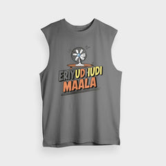 Eriyudhudi Maala Men/Unisex Tank Top in Charcoal Melange Color