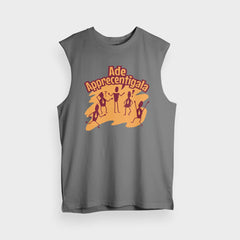 Ade Apprecentingala Men/Unisex Tank Top in Charcoal Melange Color