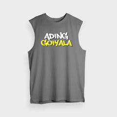 Ading Goiyala Men/Unisex Tank Top in Charcoal Melange Color