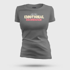 Emotional Ekambaram Women's T-Shirt in Charcoal Melange Color
