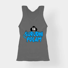 Va Surudhi Polam Women's Tank Top in Charcoal Melange Color
