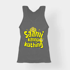 Saami Kannu Kuthing Women's Tank Top in Charcoal Melange Color