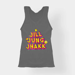 Jill Jung Jhakk Women's Tank Top in Charcoal Melange Color
