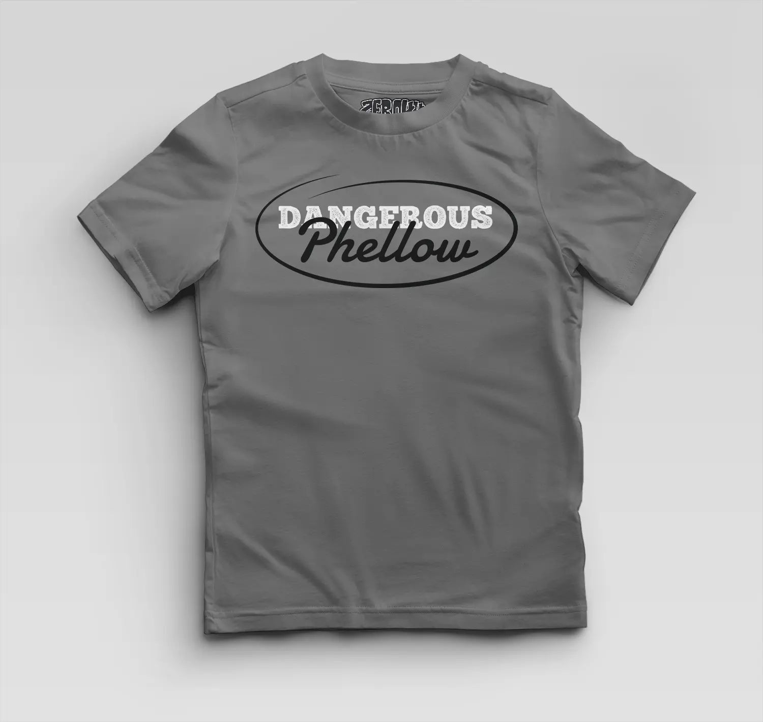 Dangerous Phellow Boys Round Neck T-Shirt in Charcoal Melange Color