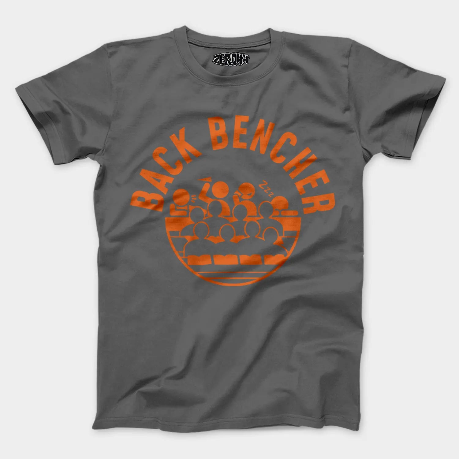 Back Bencher Men/Unisex T-Shirt in Charcoal Melange Color