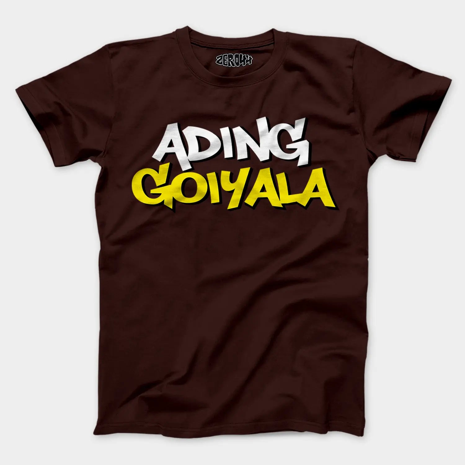 Ading Goiyala Men/Unisex T-Shirt in Coffee Brown Color