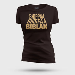 Bhippa Bhiffa Biblak Women's T-Shirt in Coffee Brown Color