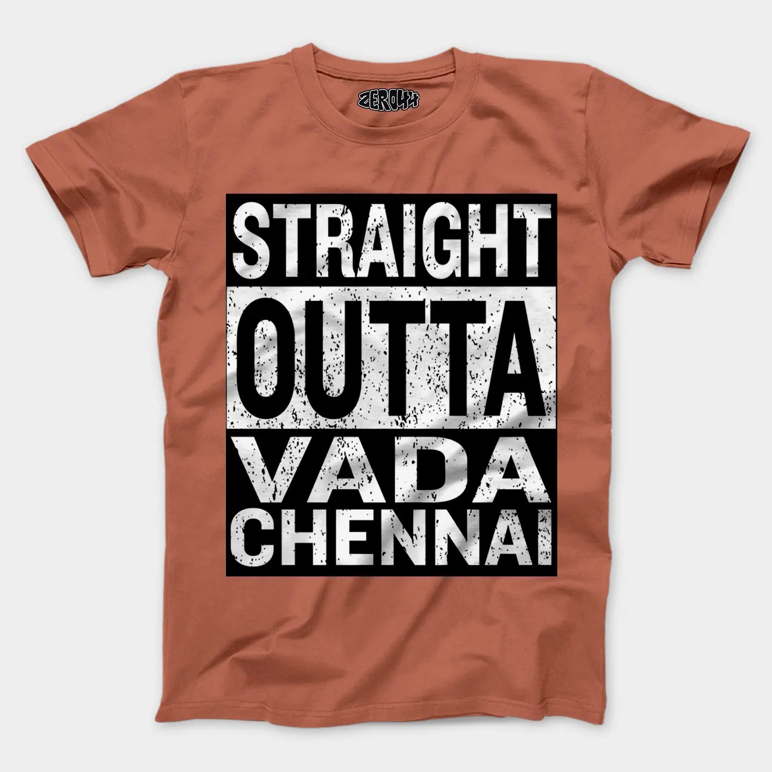 Straight Outta Vada Chennai Men/Unisex T-Shirt in Copper Color