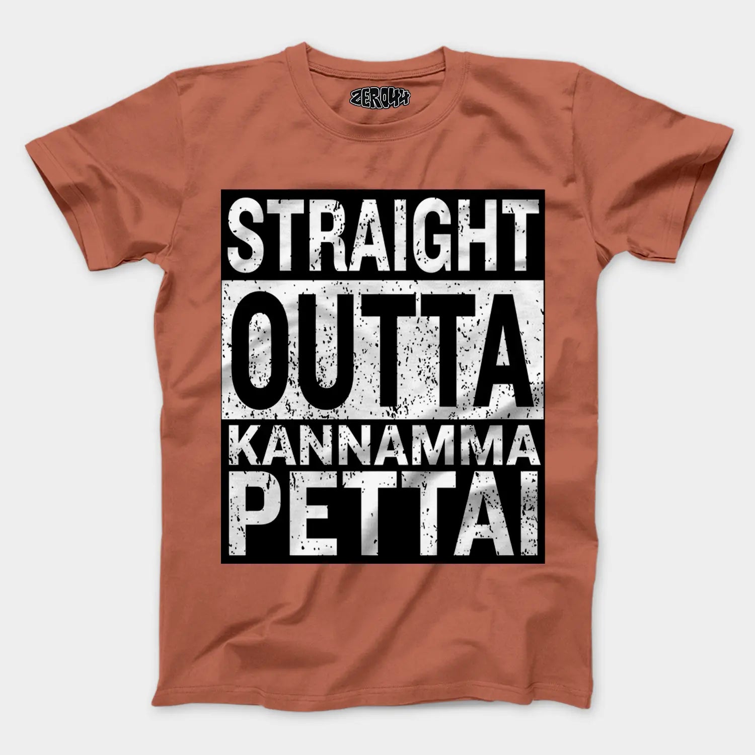 Straight Outta Kannamma Pettai Men/Unisex T-Shirt in Copper Color