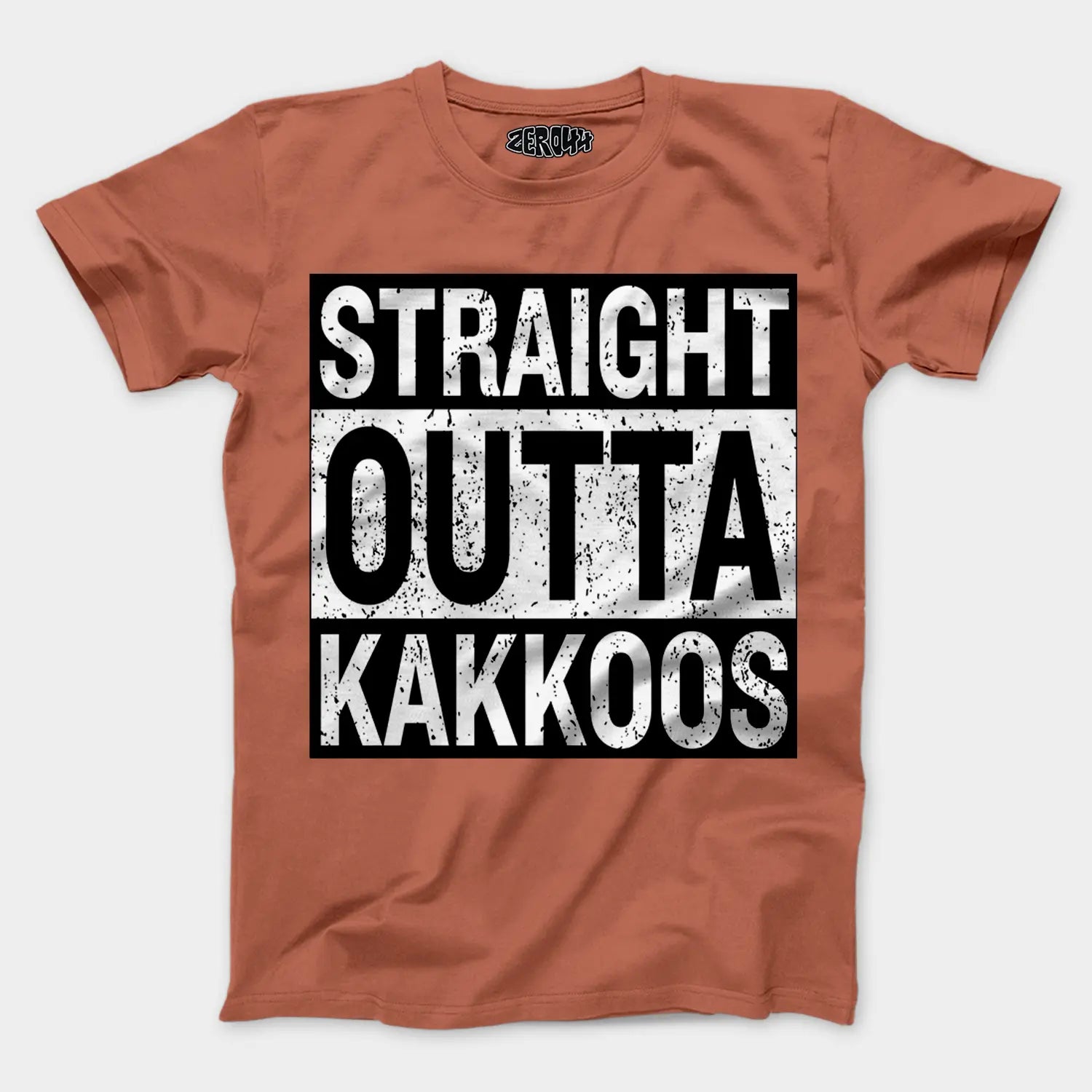 Straight Outta Kakkoos Men/Unisex T-Shirt in Copper Color