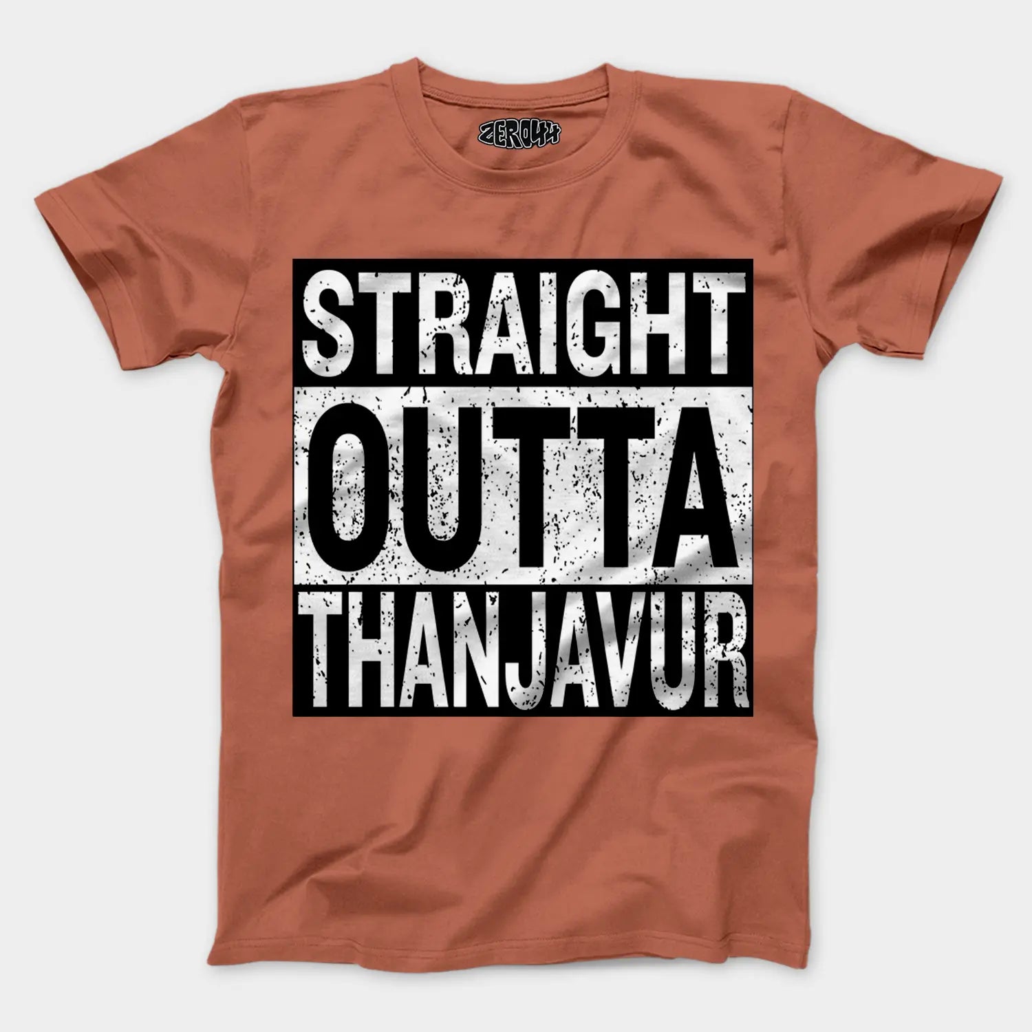 Straight Outta Thanjavur Men/Unisex T-Shirt in Copper Color